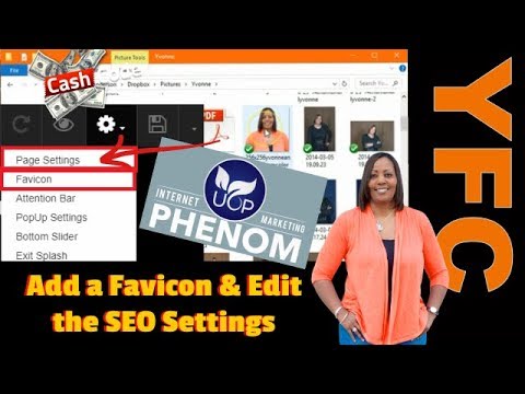 Easy Cash Code Training | How to Add a Favicon & Edit the SEO Page Settings in IM Phenom Builder Video