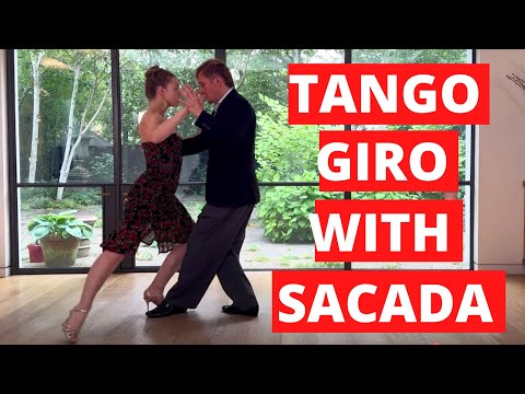 Fun Tango Turn Combination: How To Combine a Tango Giro with Lapiz & Sacada (Decoration for leaders)