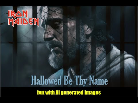 IRON MAIDEN - Hallowed Be Thy Name video - but with AI generated images from the lyrics