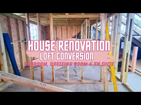 House Renovation - Hip to Gable Loft Conversion UK-  walkthrough, progress & plans!