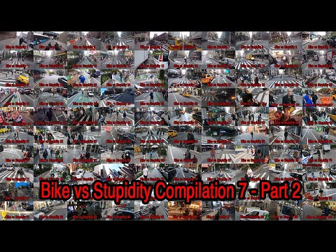 Bike vs Stupidity Compilation 7 - Bad Drivers Part 2