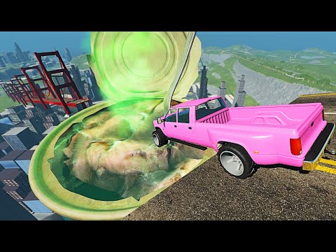 Beamng drive - Open Bridge Crashes over Stinky Canned Tuna