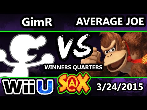 s@X - VGBC | GimR (G&W) Vs. Average Joe (Donkey Kong) SSB4 Winners Quarters - Smash 4 - Smsh Wii U