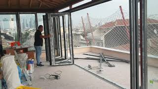 Rehau Katlanır PVC ve Akordion Kapı sistemleri .0212 509 48 22