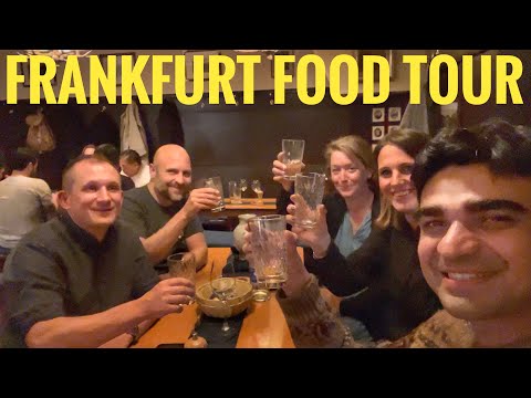 Tour gastronômico alemão em Frankfurt, Alemanha 🇩🇪 | Indiano #babakaranveer - melhor vinho de maçã