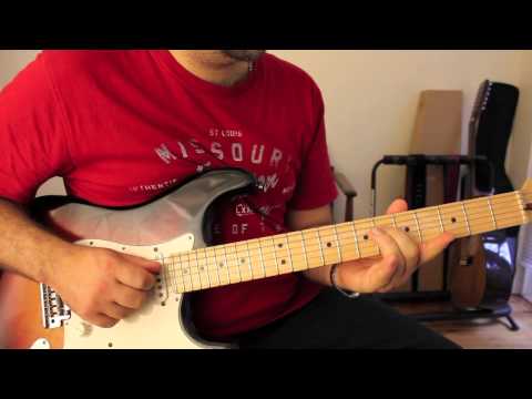 How to play While My Guitar gently weeps solo ( Toto version )
