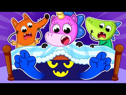 Monsters Under My Bed! | Don’t Be Afraid of the Dark, Baby! 👾😓 | Teeny Mimi🦄