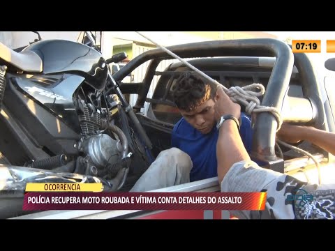 PoliÌcia recupera moto roubada e viÌtima conta detalhes do acontecimento 16 08 2021