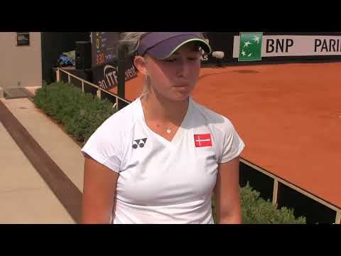 FED CUP 18. april 2018 - Interview med Clara Tauson, Athen, Grækenland