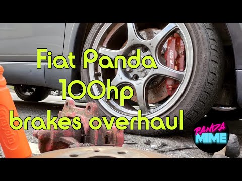 Abarth 500 Big Brake Modification for Fiat Panda 100HP