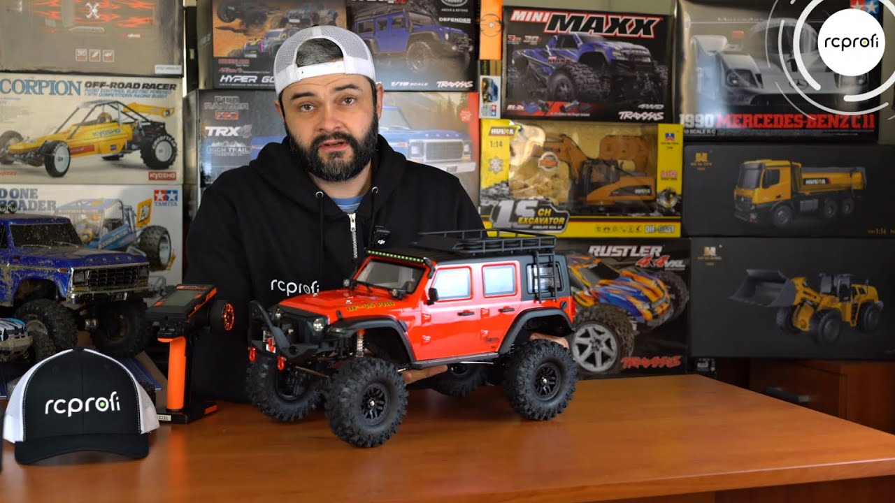 RC auto DF-4S PRO Crawler 313mm 1:10, žlutá