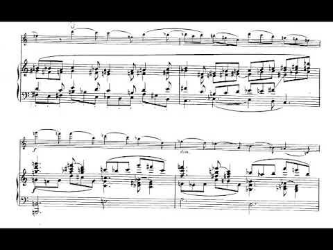 Olivier Messiaen - Theme and Variations for Violin and Piano (1932) [Score-Video]