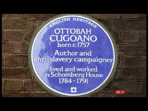 Ottobah Cugoano blue plaque (BLM) (UK) - BBC London News - 20th November 2020
