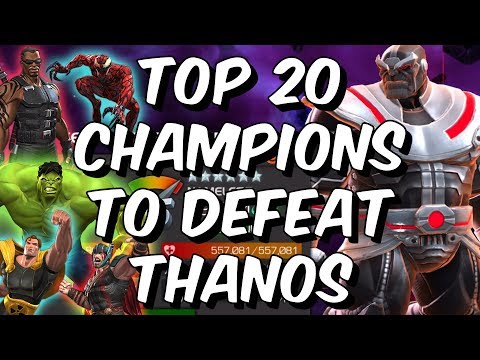 Top 20 Champions To Defeat Thanos - Nameless Thanos Uncollected - Marvel Contest of Champions