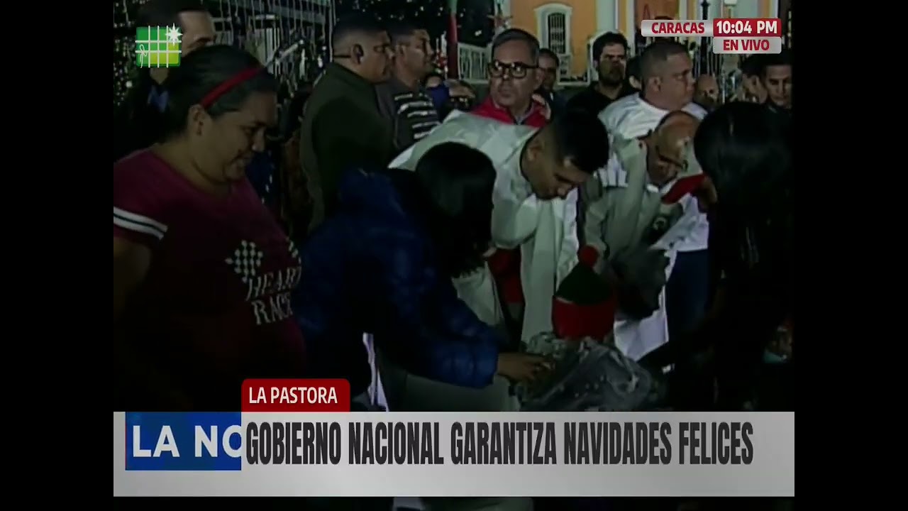 Delcy Rodríguez en La Pastora, operativo navideño, 23 de diciembre de 2025 en la noche