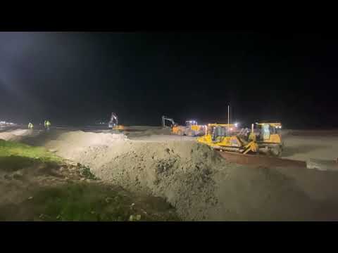 Alargamento e engodo da praia do gravatá em navegantes sc (julho26).