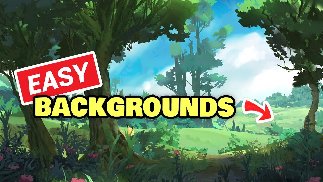 🌳 HOW TO PAINT SIMPLE ENVIRONMENTS (plus free brushes!)