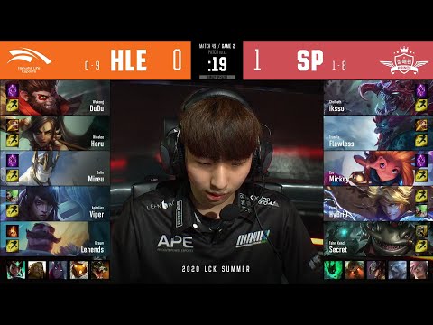 SP vs HLE | W5D5 | Match 49 Game 2 | LCK Summer Split 2020 – S10 | SeolHaeOne Prince vs Hanwha Life