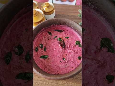 Beetroot Pachadi Kerala Style / Beetroot pachadi recipe in Malayalam - Sadya beetroot kichadi Recipe
