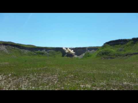 Slow Motion Binary Explosives Shockwave.