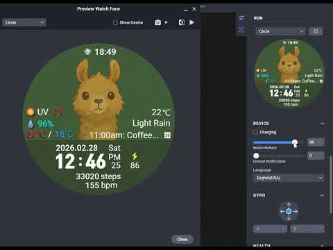 MKW Alpaca - Cute watch face