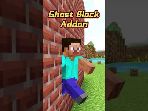 How to make ghost blocks in minecraft! #minecraft #mcpe #shorts #minecraftshorts #ghost #block #vs