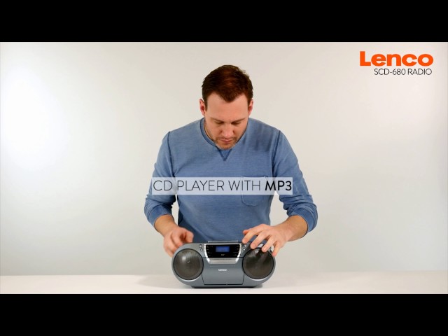 Video teaser for Lenco SCD 680 | Portable DAB+ with FM Radio, CD Cassette and USB Player