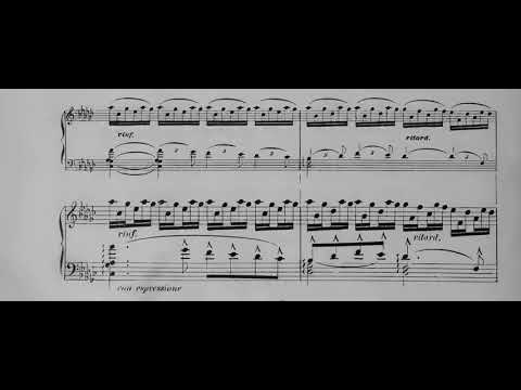 Felix Godefroid - Etude de Concert for Harp, Op. 193 (1877) [Score-Video]