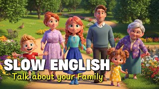 Talk About Your Family In Slow English | Easy Daily English For Beginners