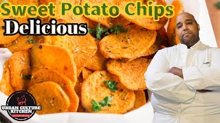 Homemade Sweet Potato Chips | How to make Sweet Potato Chips at Home