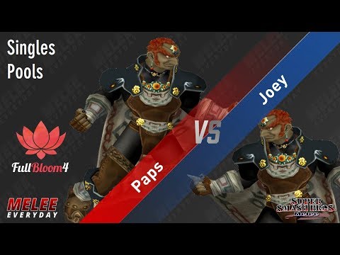 Full Bloom 4 - Paps (Ganon) vs. Joey (Ganon) - SSBM - Singles Pools
