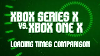 Xbox Series X vs Xbox One X loading time comparison