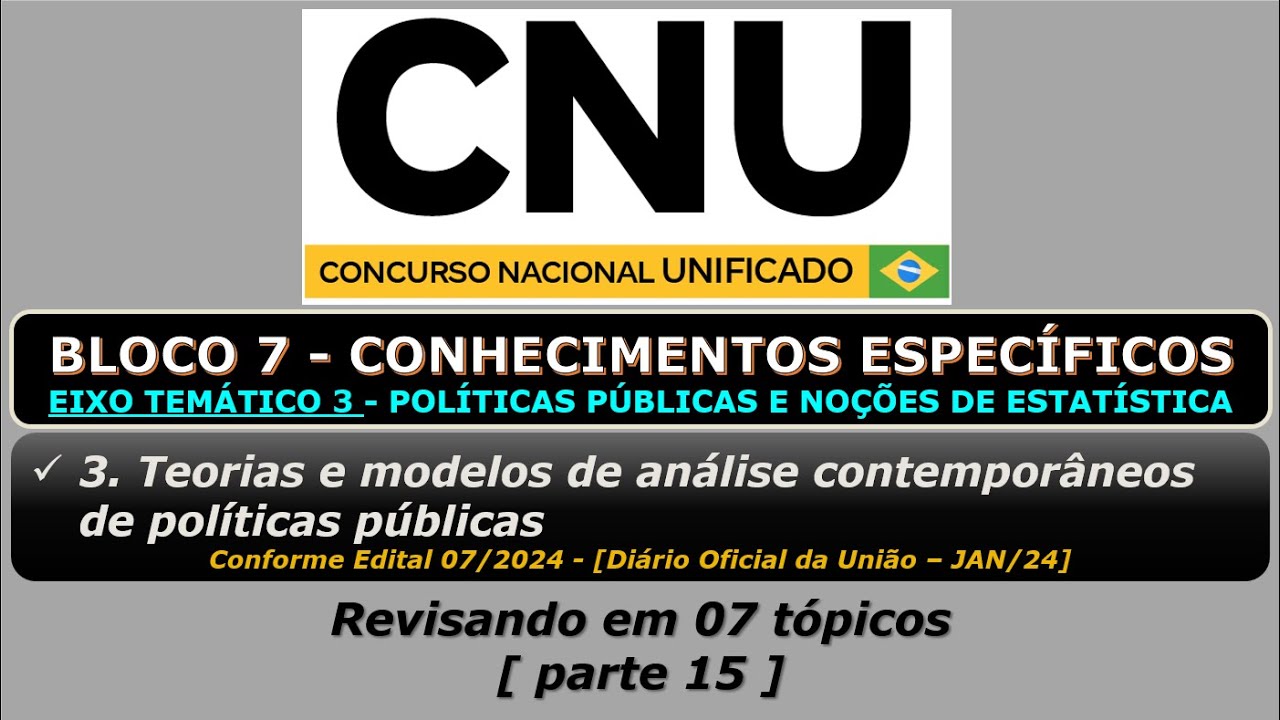 Teorias e modelos de análise contemporâneos de políticas públicas