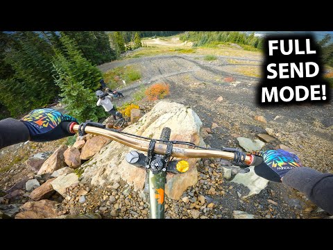Riding Crazy New Lines and FULLY SENDING IT AT THE WHISTLER BIKE PARK!!