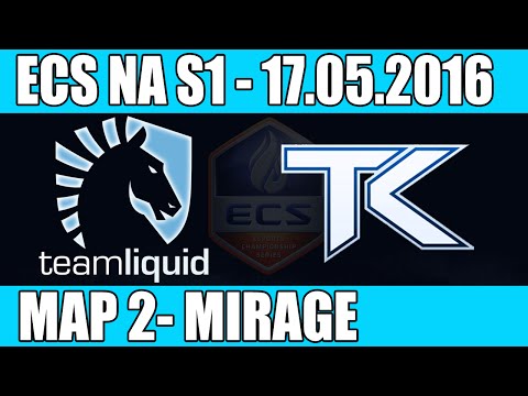 Liquid vs Team Kaliber | Map 2 (Mirage) ECS NA Season 1 2016 CS:GO Week 5 (17.05.2016)