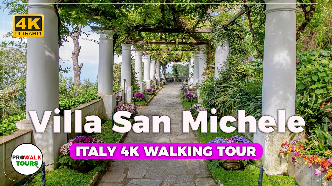 Embark on an immersive walking tour inside Villa San Michele, an enchanting landmark nestled in Anacapri.