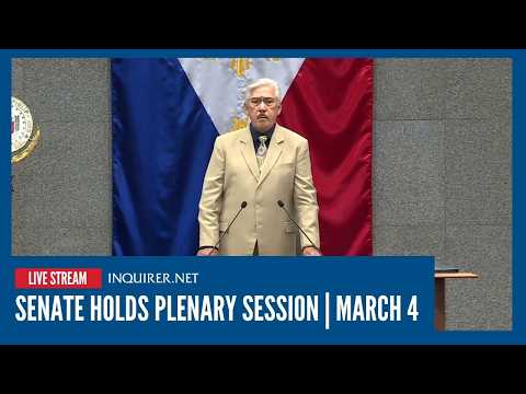 LIVE: Senate holds plenary session | March 4