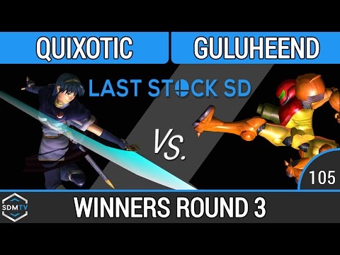 LSSD 105 - Quixotic (Marth) vs. Guluheend (Samus) - SSBM WR3 - Smash Melee
