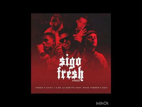 Fuego, Duki ft Myke towers, De la Guetto,  Juicy J - Sigo Fresh Remix (audio oficial)
