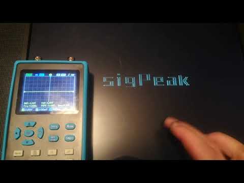 подключение портативного осциллографа DSO2512G к телевизору