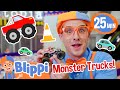 Blippi S Monster Truck Toys Learning Vehicles ALL NEW Blippi Educational Videos For Kids
