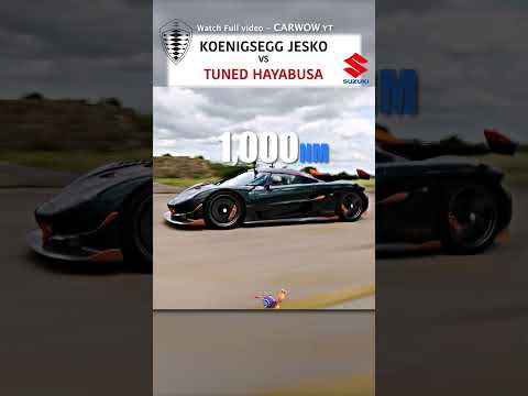 Koenigsegg Jesko vs Tuned Hayabusa — DRAG RACE