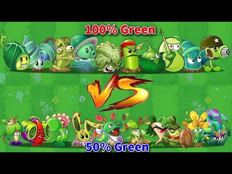 All PEA VS MUSHROOM Plants Battlez - Who Will Win? PvZ 2 Team Plant VS Team Plant