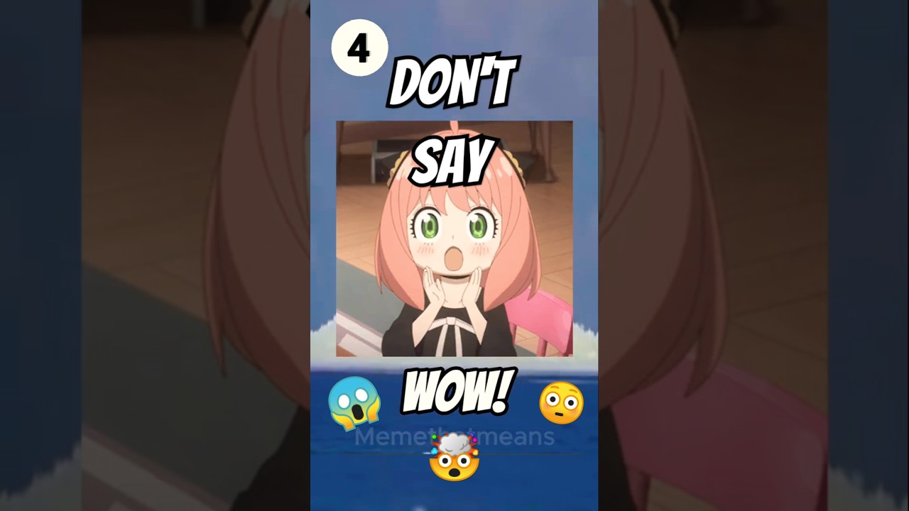 Don't Say WOW Challenge – Part 2 🔥 | 99% FAIL 😱 #short