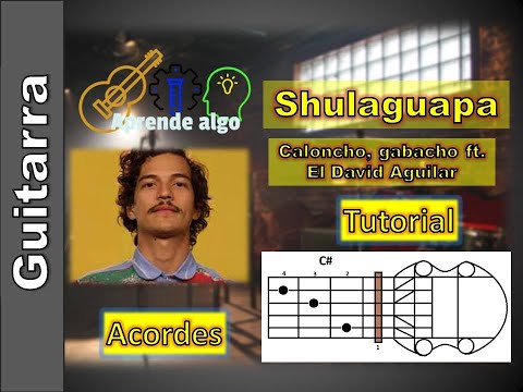 Caloncho, Gabacho ft. El David Aguilar - Shulaguapa - tutorial Guitarra - Como tocar - Acordes