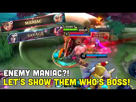 ENEMY GOT MANIAC?! LET'S SHOW THEM WHO'S BOSS!! SAVAGE!! - Top Global Leomord - Avory | MLBB