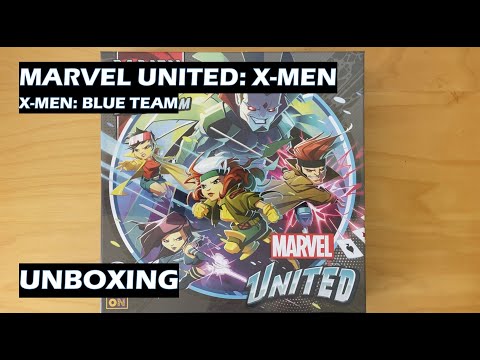 Unboxing X-men Blue Team Marvel United