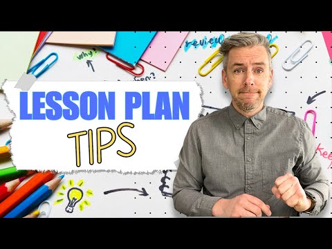 Quick Tips for Lesson Planning