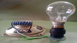 Download lagu 100% Free Energy Generator Self Running By Speaker  Magnet with Light Bulb 220v.. mp3