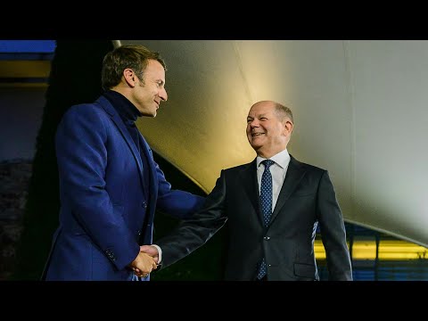 Scholz empfängt Macron zu Arbeitsessen im Kanzleramt | AFP